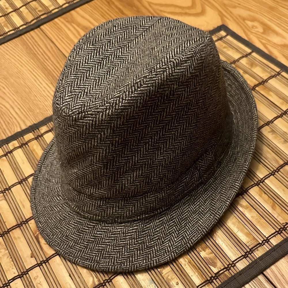 Light Brown Tweed Fedora